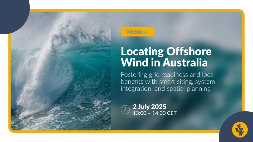 [RECORDING] Locating Offshore Wind in Australia: Fostering grid readiness and local benefits